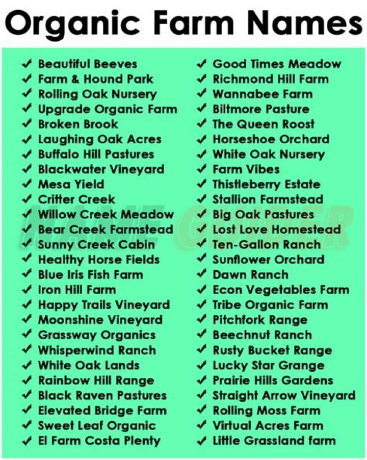 Perfect Farm Name Ideas: A Comprehensive Guide To Finding The Best Fit