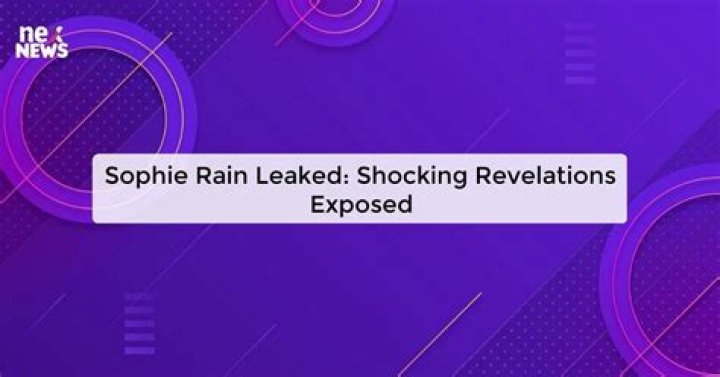 Sophia Rain Exposed: A Scandalous Revelation